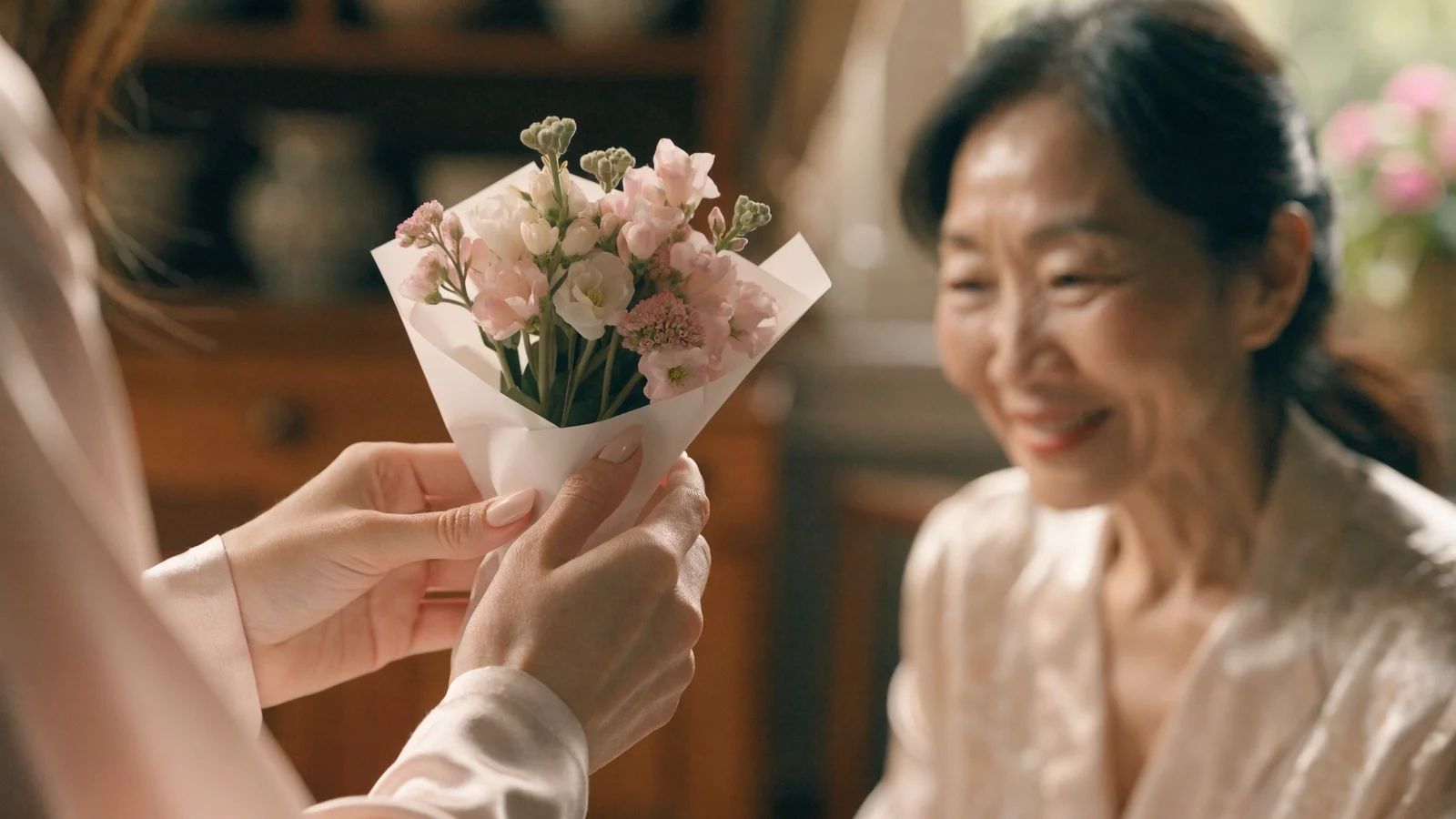 베트남 가정의 날 부모님께 드리는 파스텔 꽃다발 선물